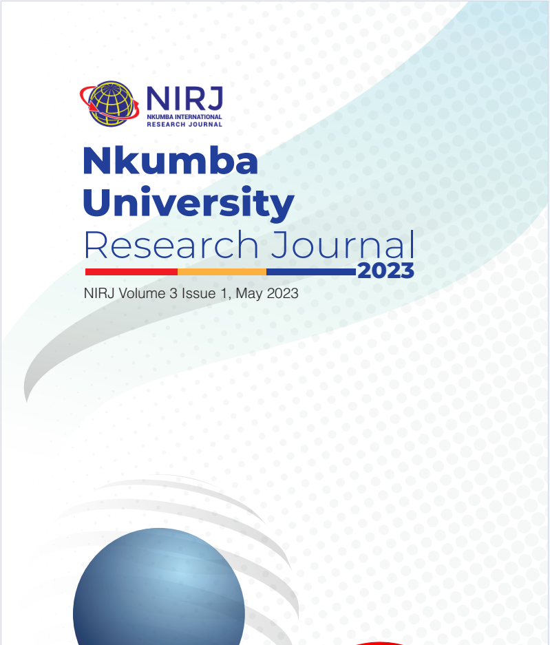 View Vol. 3 No. 1 (2023): Nkumba-International-Research-Journal-Vol-3-Issue-1